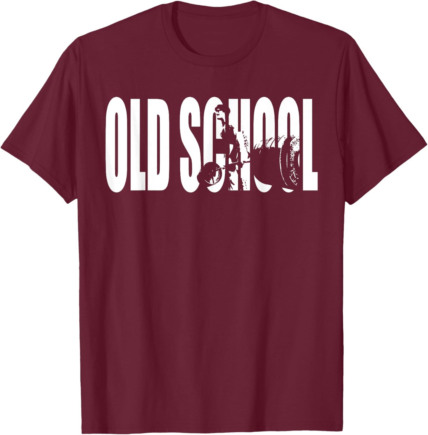Old School Strength - Deadlift T-Shirt - T-Shirt | Maroon