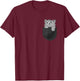 Grey Gray Cat Kitty In My Pocket Adorable Sassy Kitten Gift Women Girls Kids T-Shirt - T-Shirt | Maroon