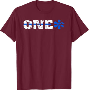 Thin Blue Line Shirt Police One Ass To Risk T-Shirt - T-Shirt | Maroon