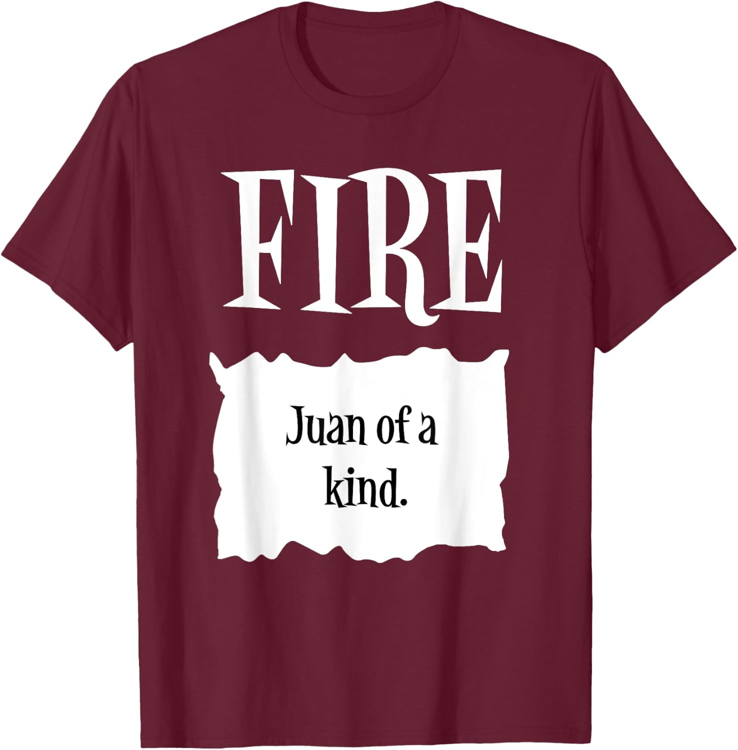 FIRE - Hot Packet Halloween Taco Costume T-Shirt - T-Shirt | Maroon