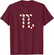 Math Teacher Christmas Idea Funny Pi Joke Candy Cane Women Kids T-Shirt - T-Shirt | Maroon