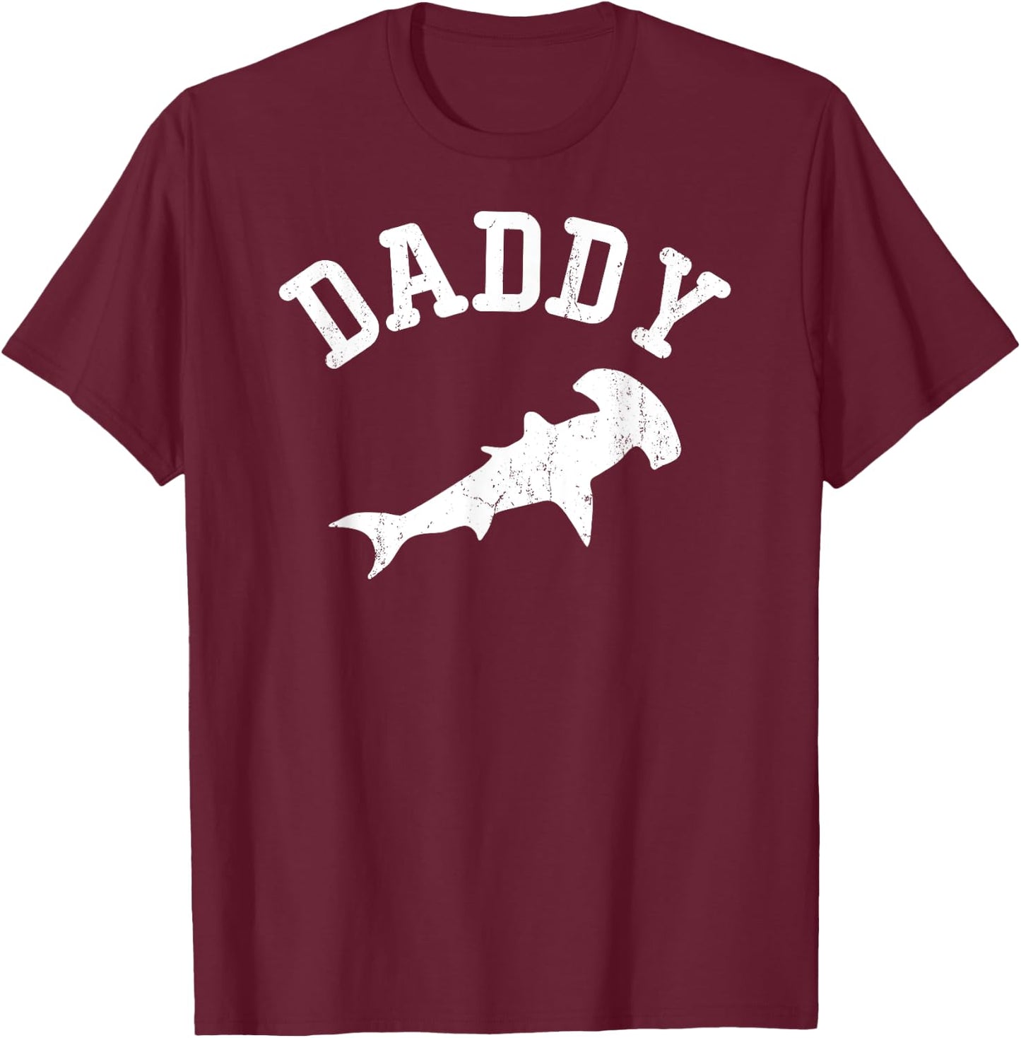Daddy Hammerhead Shark vintage Gift ideas for Dad T-Shirt - T-Shirt | Maroon