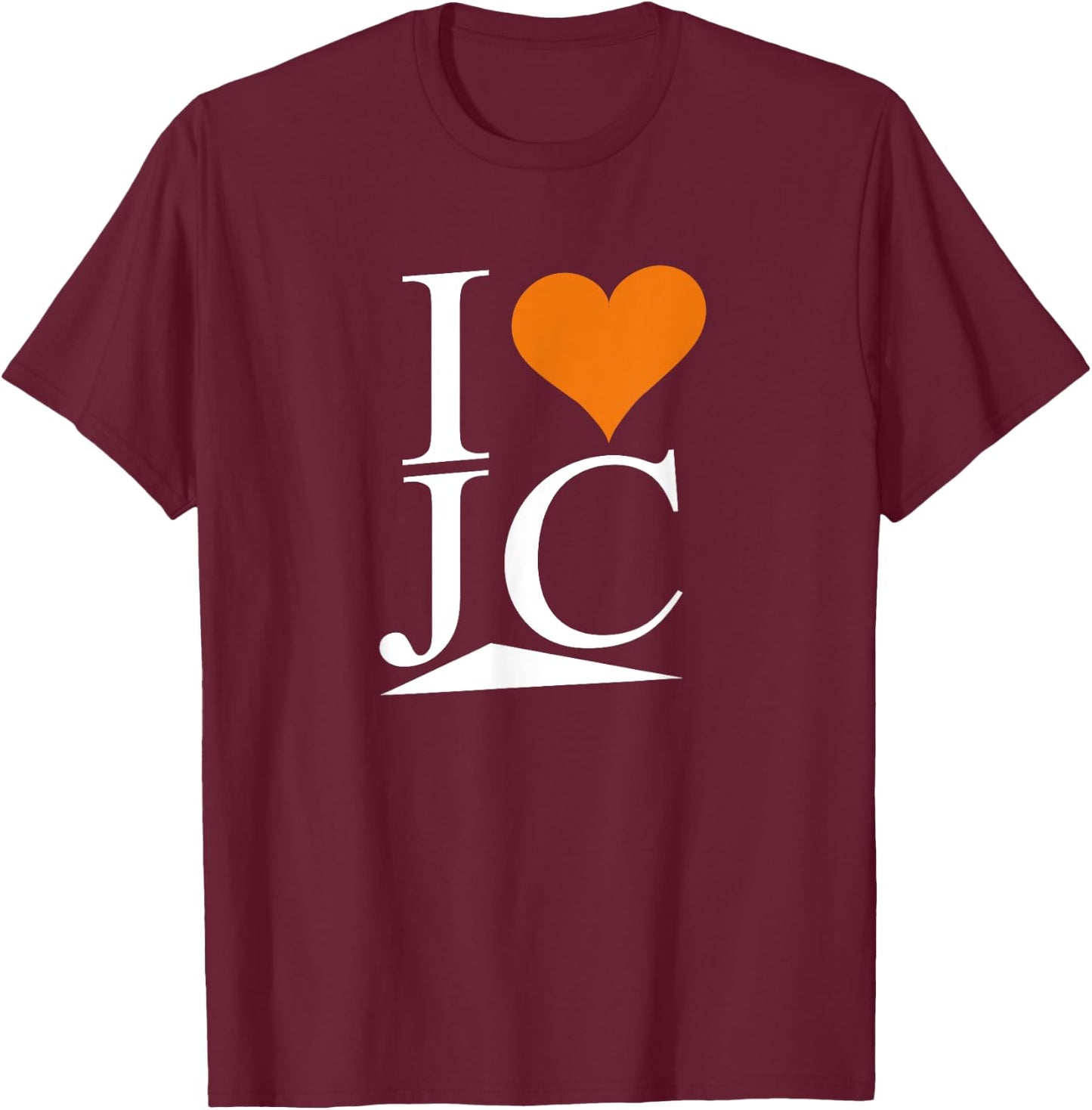 I Love JC T Shirt T-Shirt - T-Shirt | Maroon