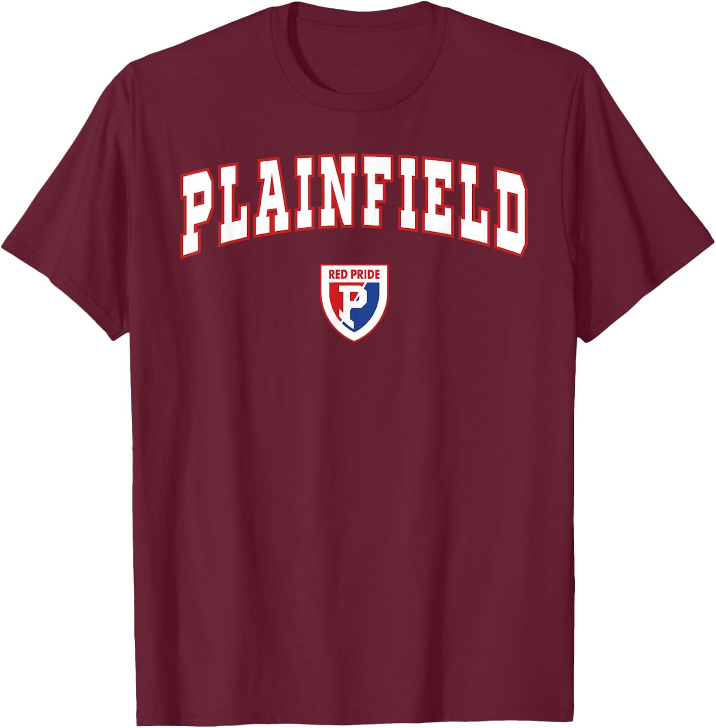 Plainfield High School Quakers T-Shirt - T-Shirt | Maroon