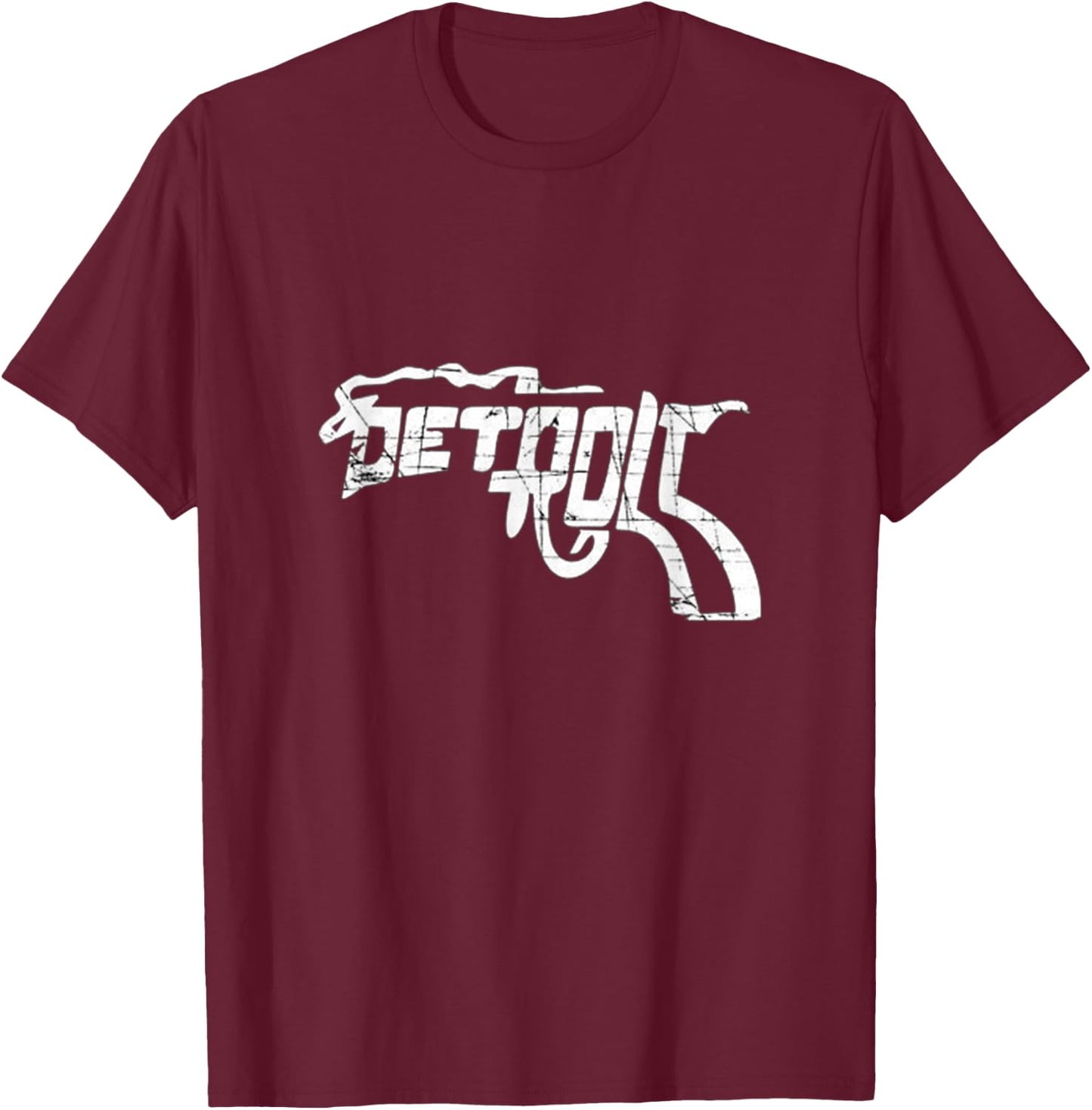 Detroit Pistol Shirt T-Shirt - T-Shirt | Maroon