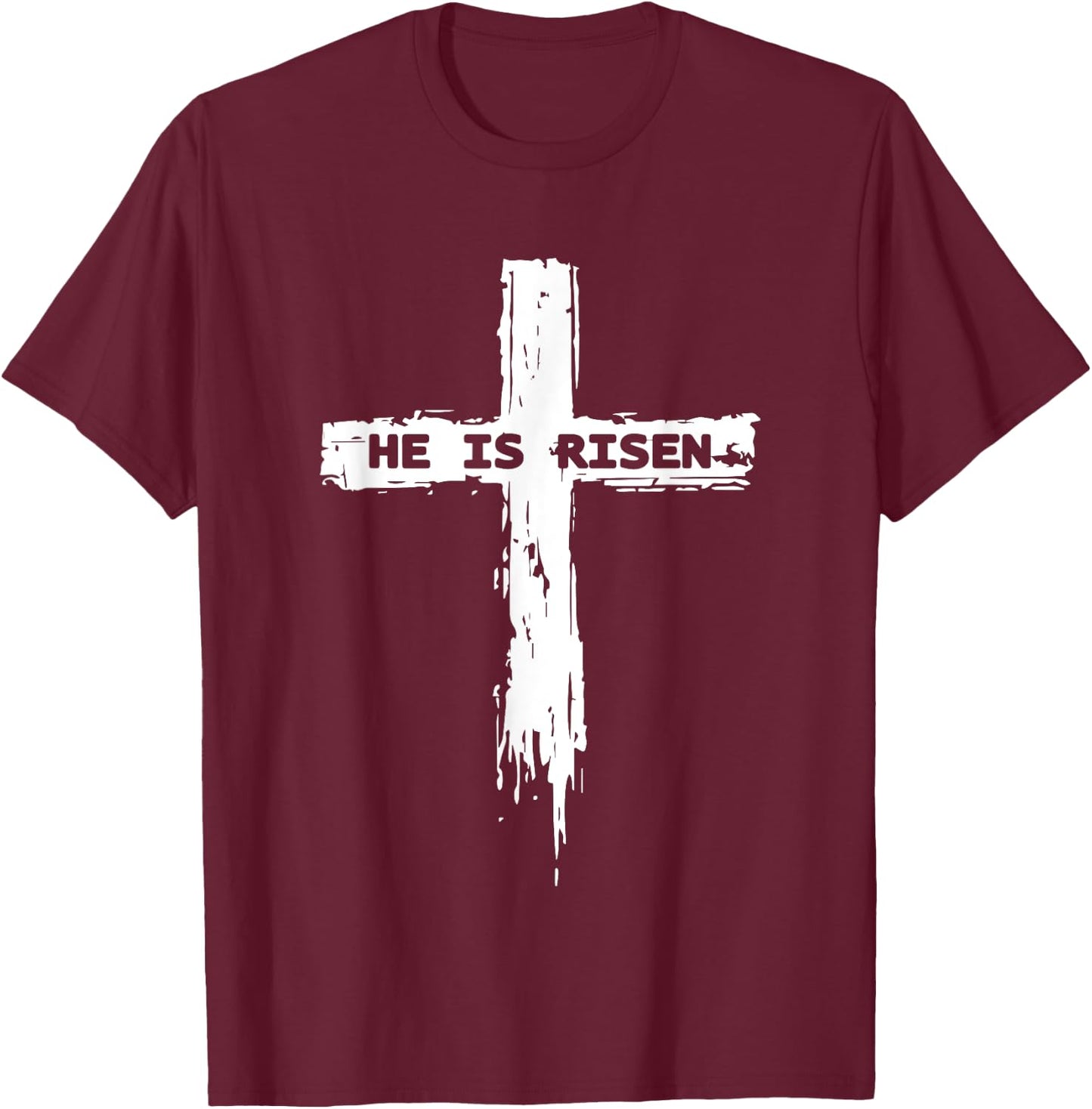Christian Cross Religious T-Shirt - T-Shirt | Maroon