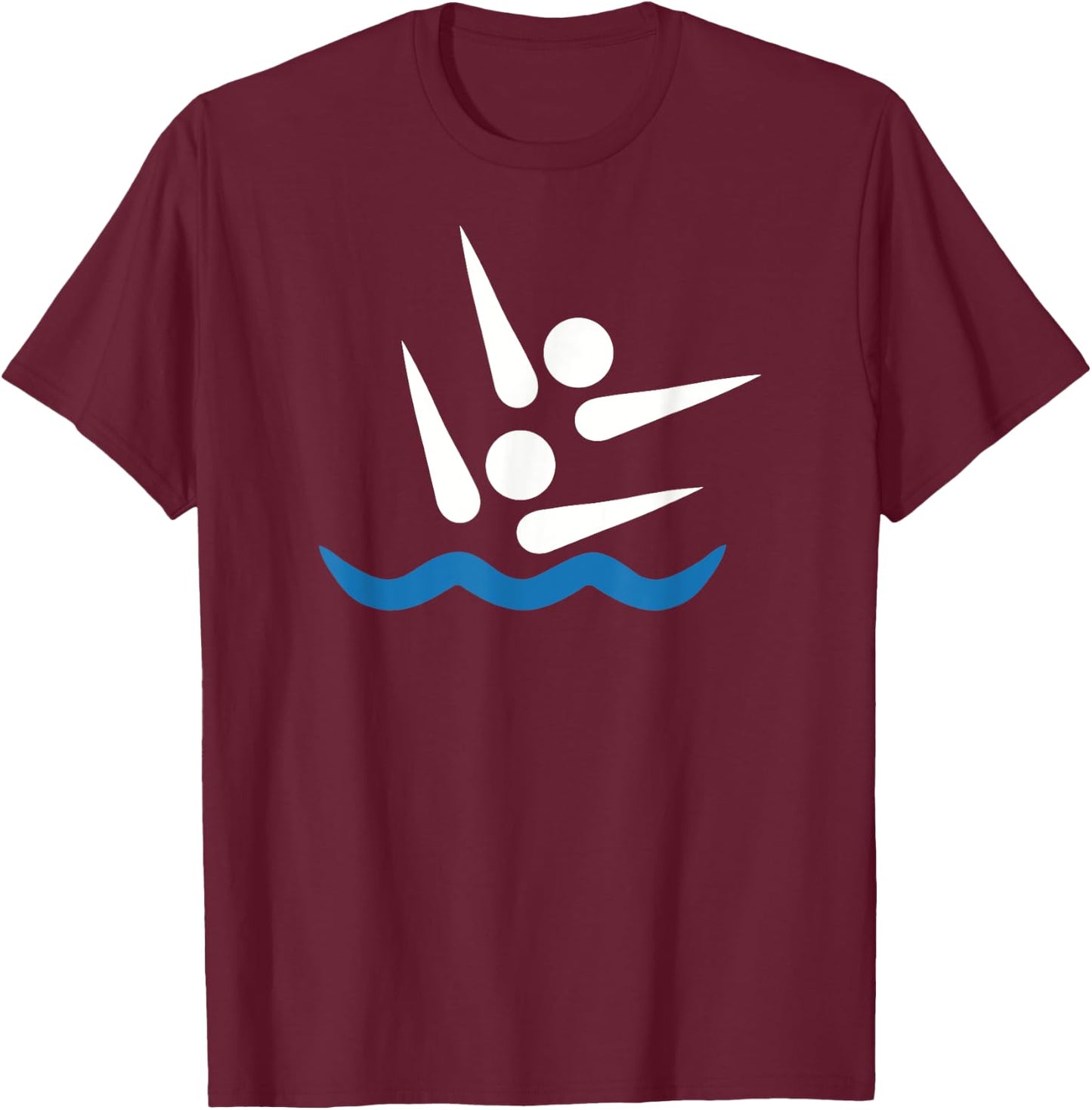 Synchronized swimming T-Shirt - T-Shirt | Maroon