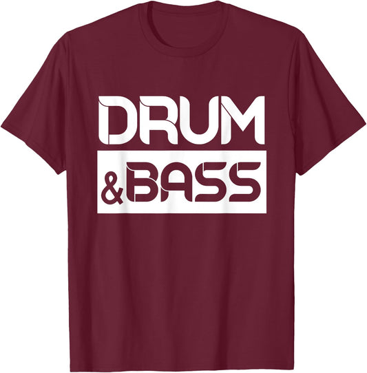 Drum And Bass T-Shirt - T-Shirt | Maroon