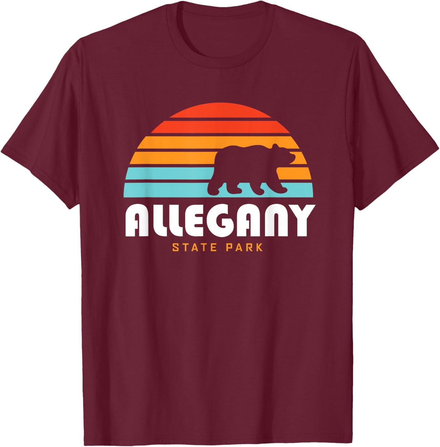 Allegany State Park New York T-Shirt - T-Shirt | Maroon