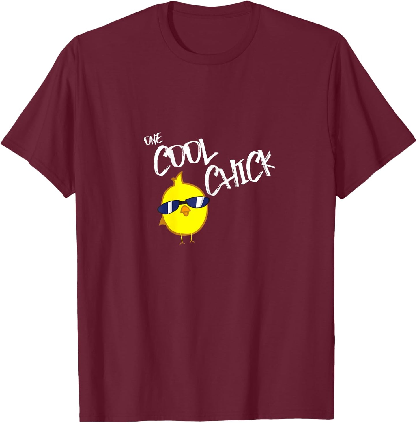 One Cool Chick Graphic T-Shirt - T-Shirt | Maroon