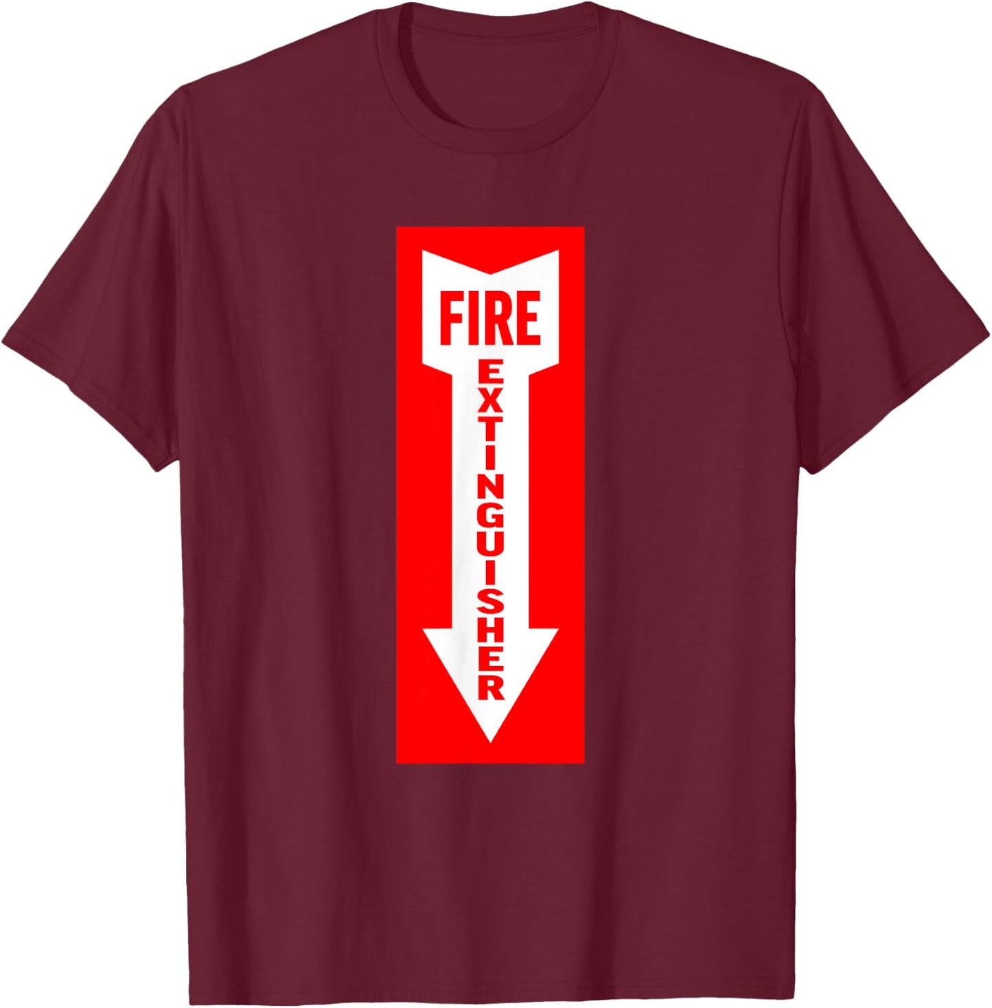Fire Extinguisher T-Shirt - T-Shirt | Maroon