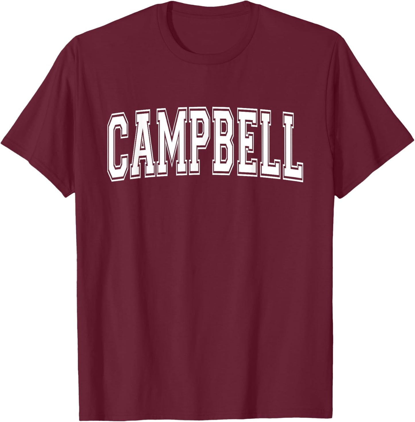 CAMPBELL CA CALIFORNIA USA Vintage Sports Varsity Style T-Shirt - T-Shirt | Maroon
