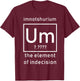 Imnotshurium the element of indecision Back to School T-Shirt - T-Shirt | Maroon