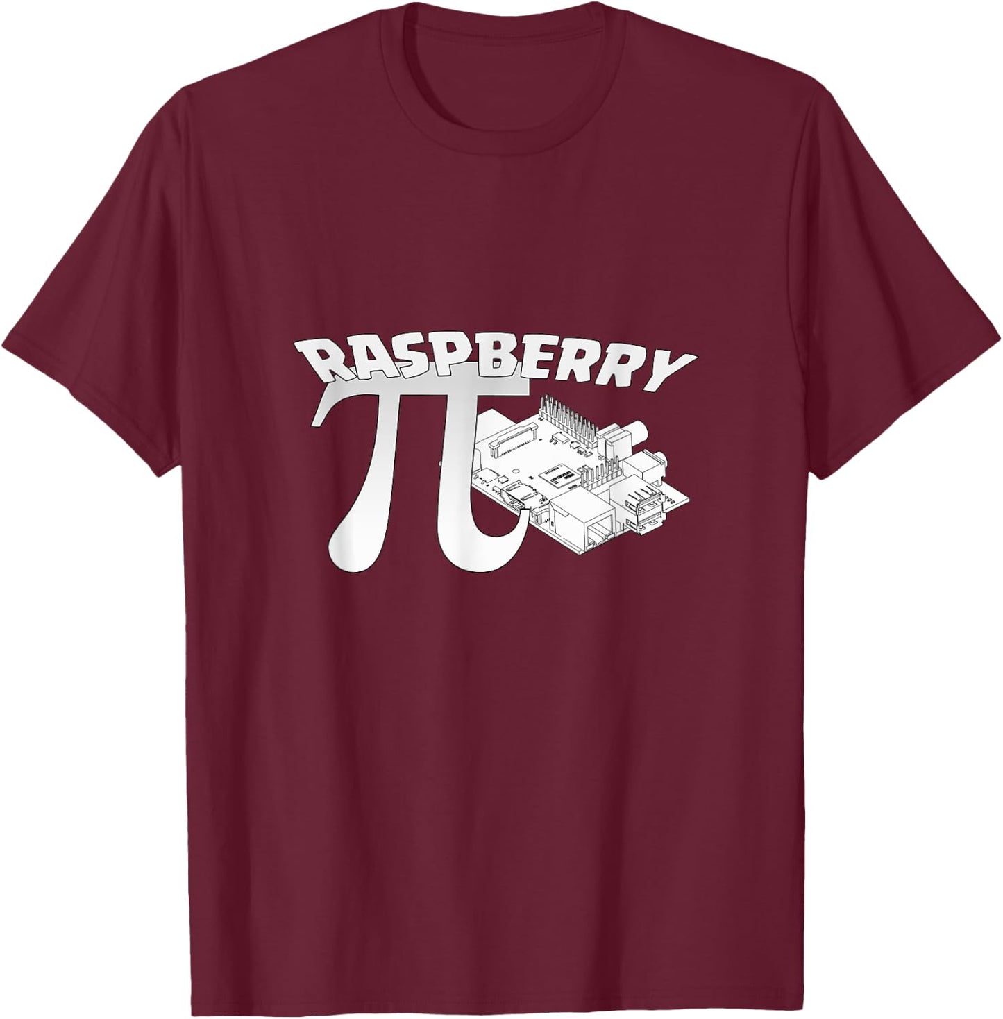 Raspberry Pi T-Shirt - T-Shirt | Maroon