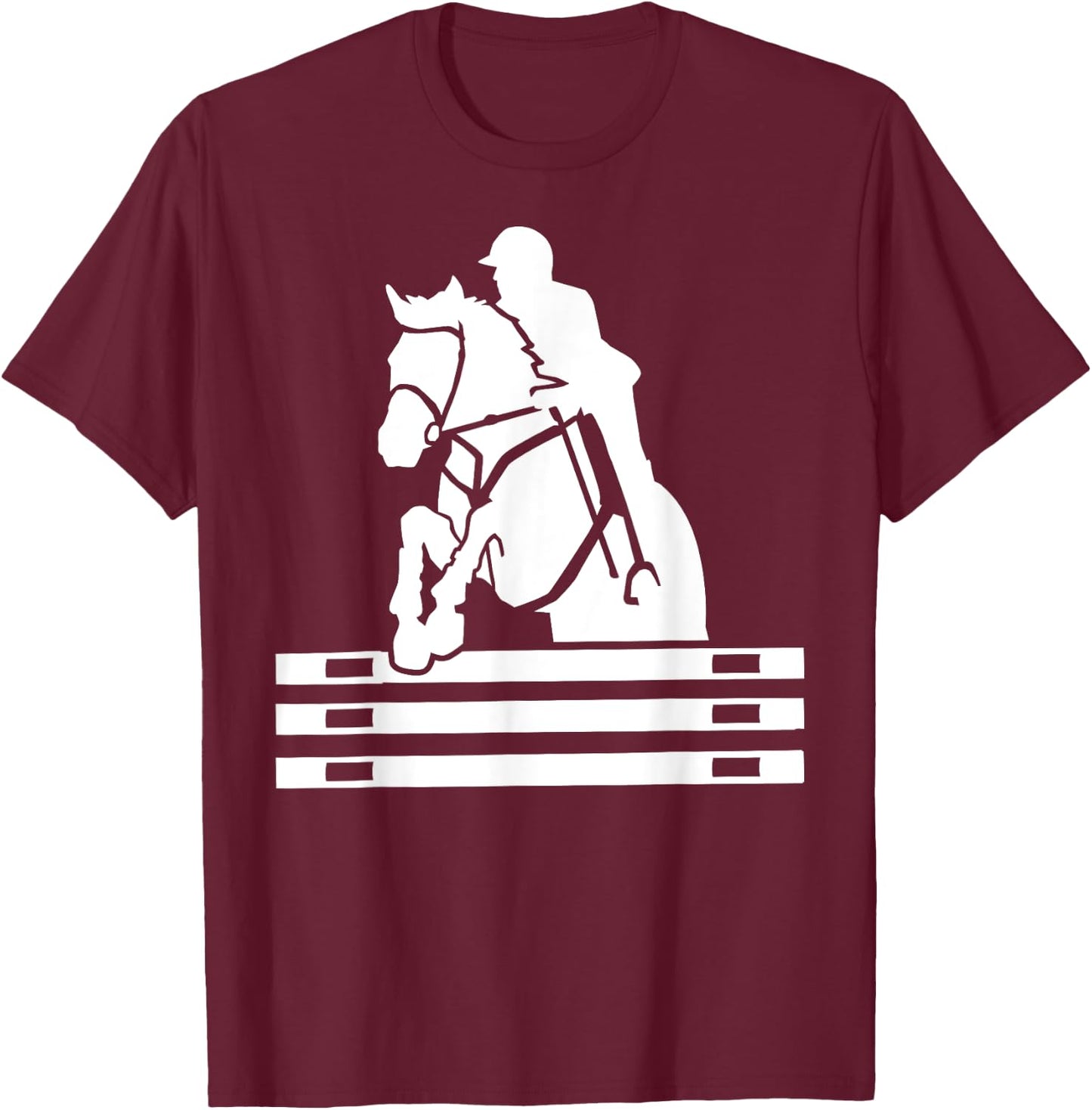 Show jumping T-Shirt - T-Shirt | Maroon