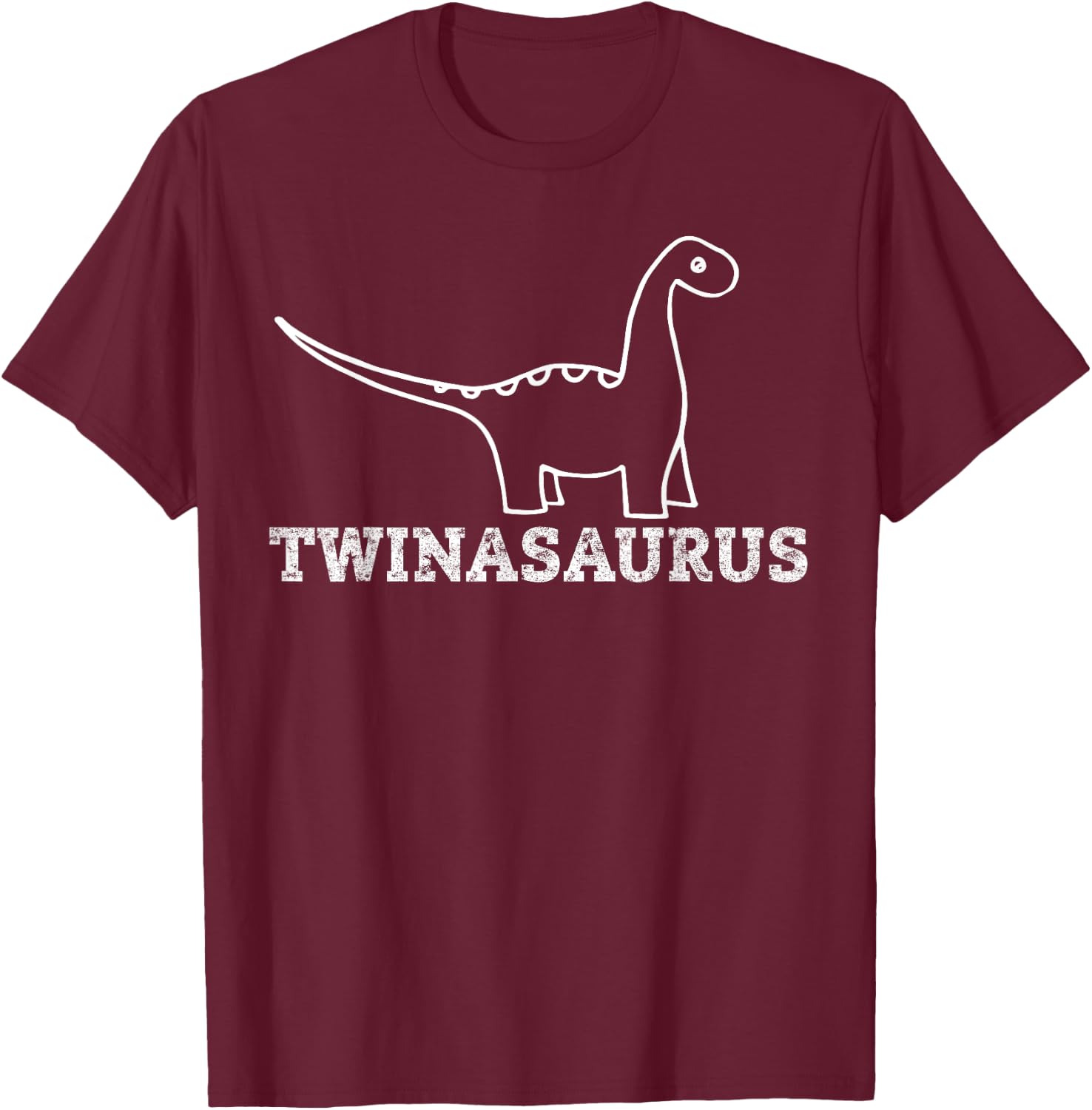 My Twin Shirt, Twinsies Funny Twin Twinning Dyno T-Shirt - T-Shirt | Maroon