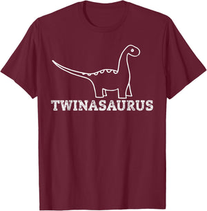 My Twin Shirt, Twinsies Funny Twin Twinning Dyno T-Shirt - T-Shirt | Maroon