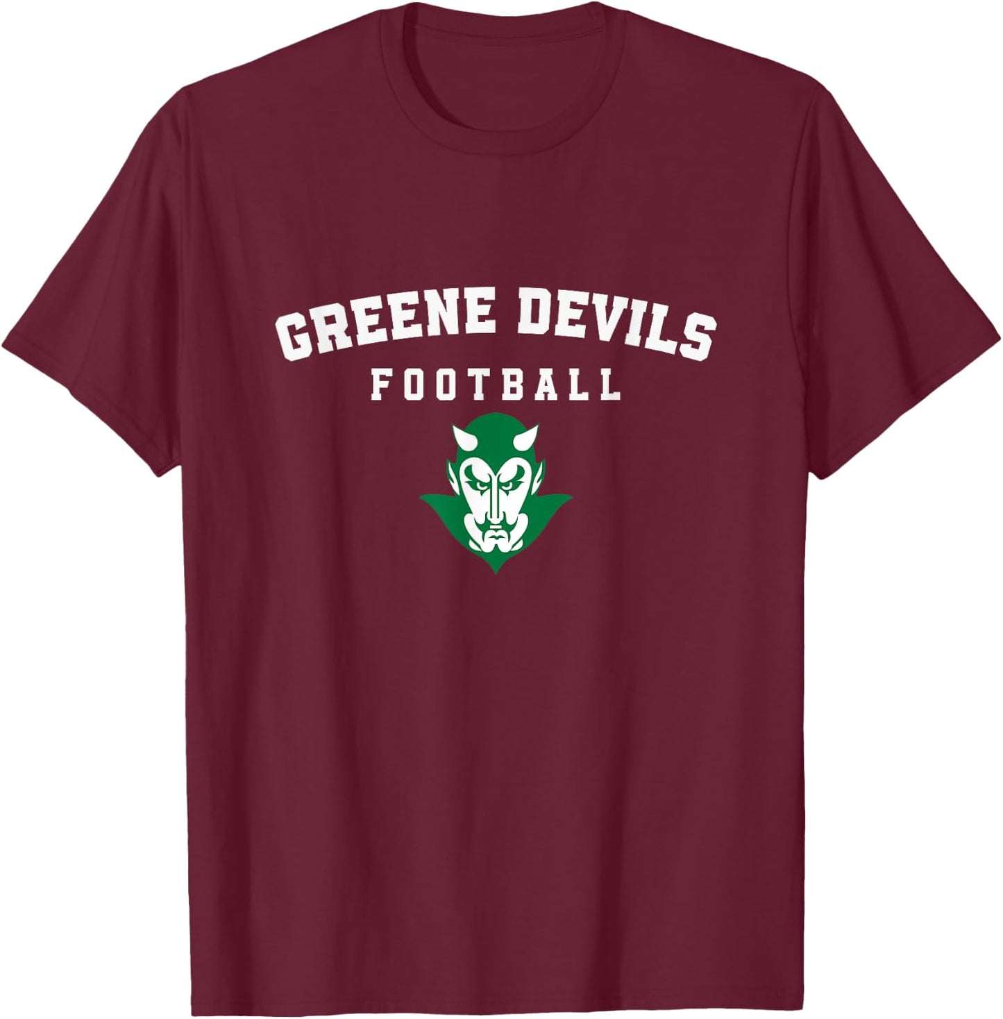 Logo Vertical Arch Football HS T-Shirt - T-Shirt | Maroon