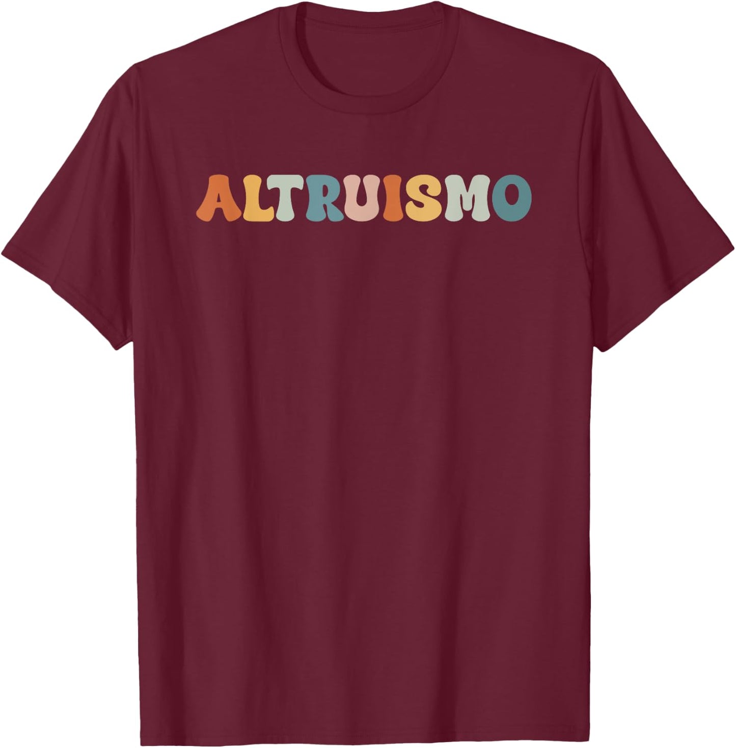 Altruismo Vintage Retro Groovy Social Psychology Lover T-Shirt - T-Shirt | Maroon
