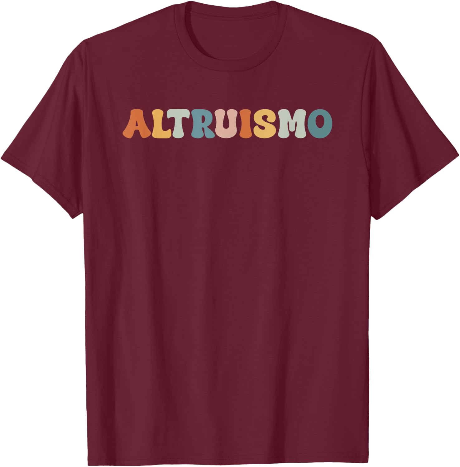 Altruismo Vintage Retro Groovy Social Psychology Lover T-Shirt - T-Shirt | Maroon