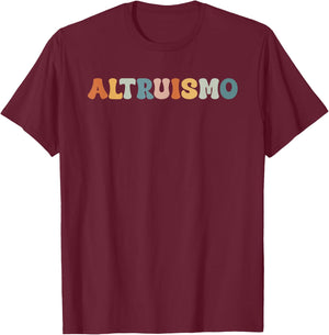 Altruismo Vintage Retro Groovy Social Psychology Lover T-Shirt - T-Shirt | Maroon