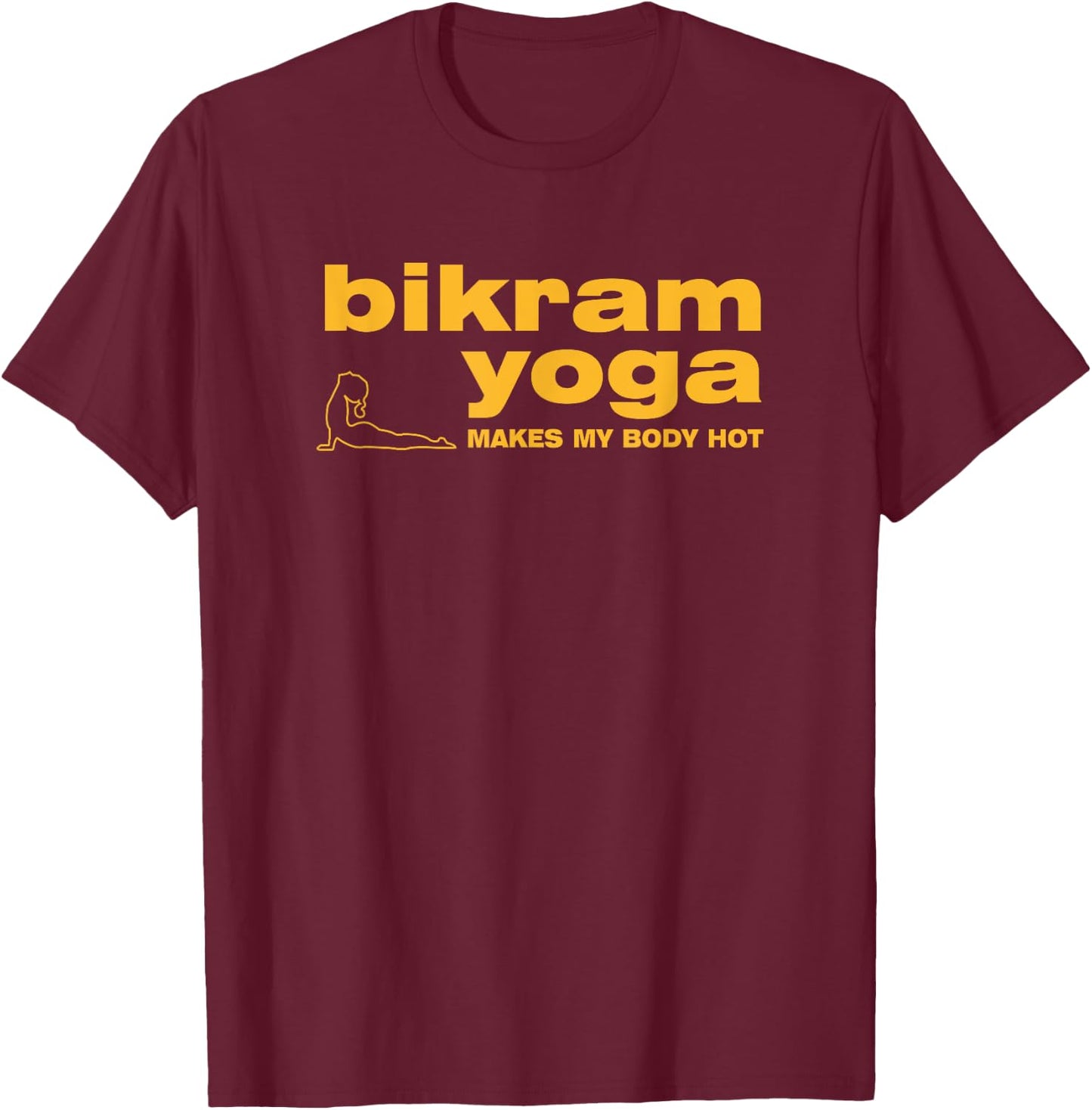 Bikram Hot Yoga 26 Poses Instructor & Student Mental Workout T-Shirt - T-Shirt | Maroon