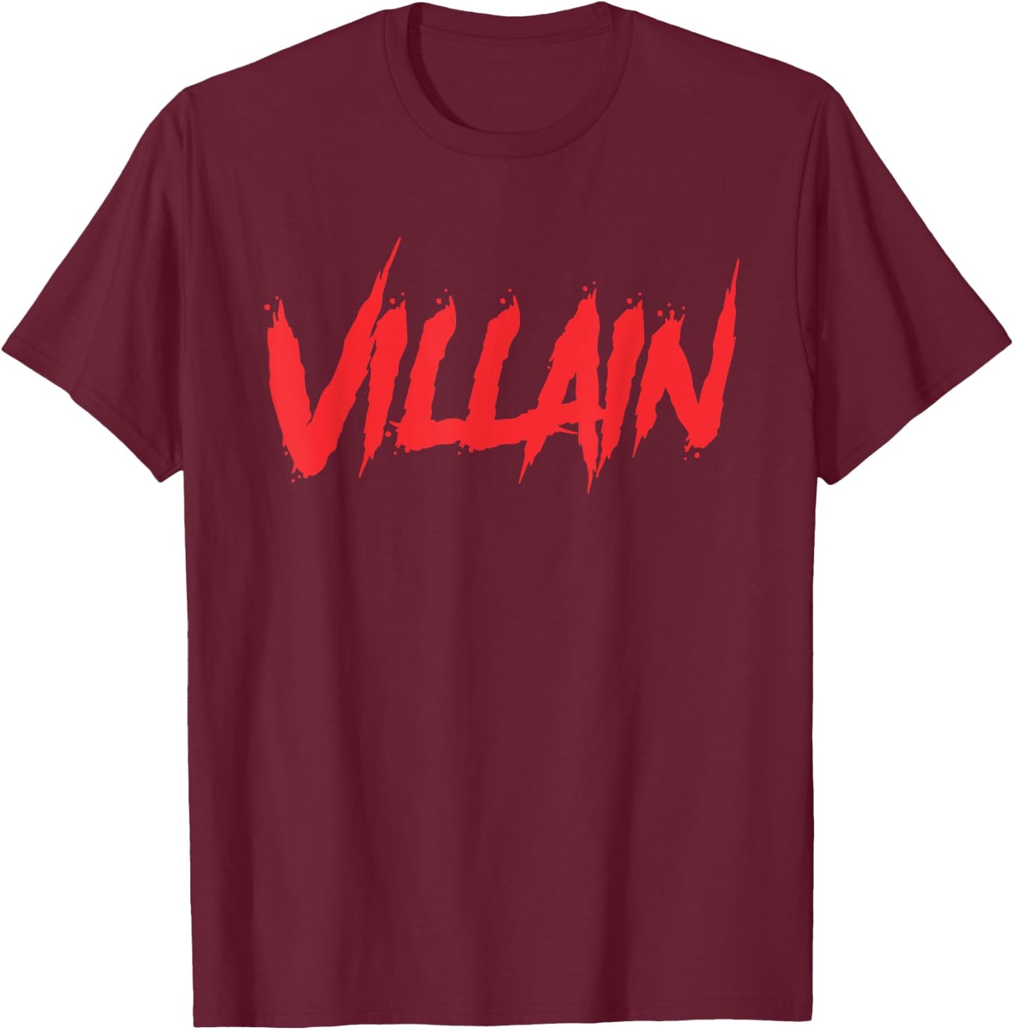Villain Halloween Costume Gift T-Shirt - T-Shirt | Maroon