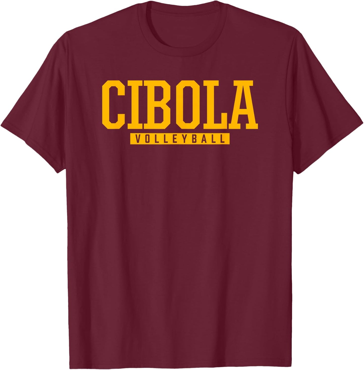 Cibola High School Volleyball T-Shirt - T-Shirt | Maroon