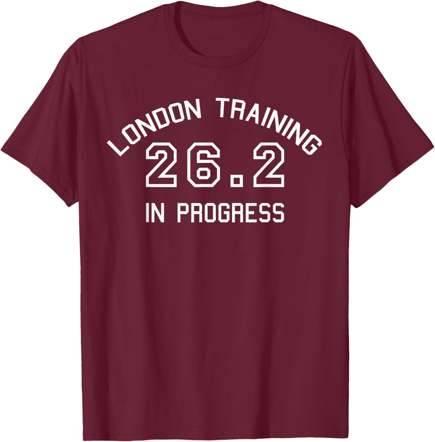 London 26.2 Marathon Training T-Shirt - T-Shirt | Maroon