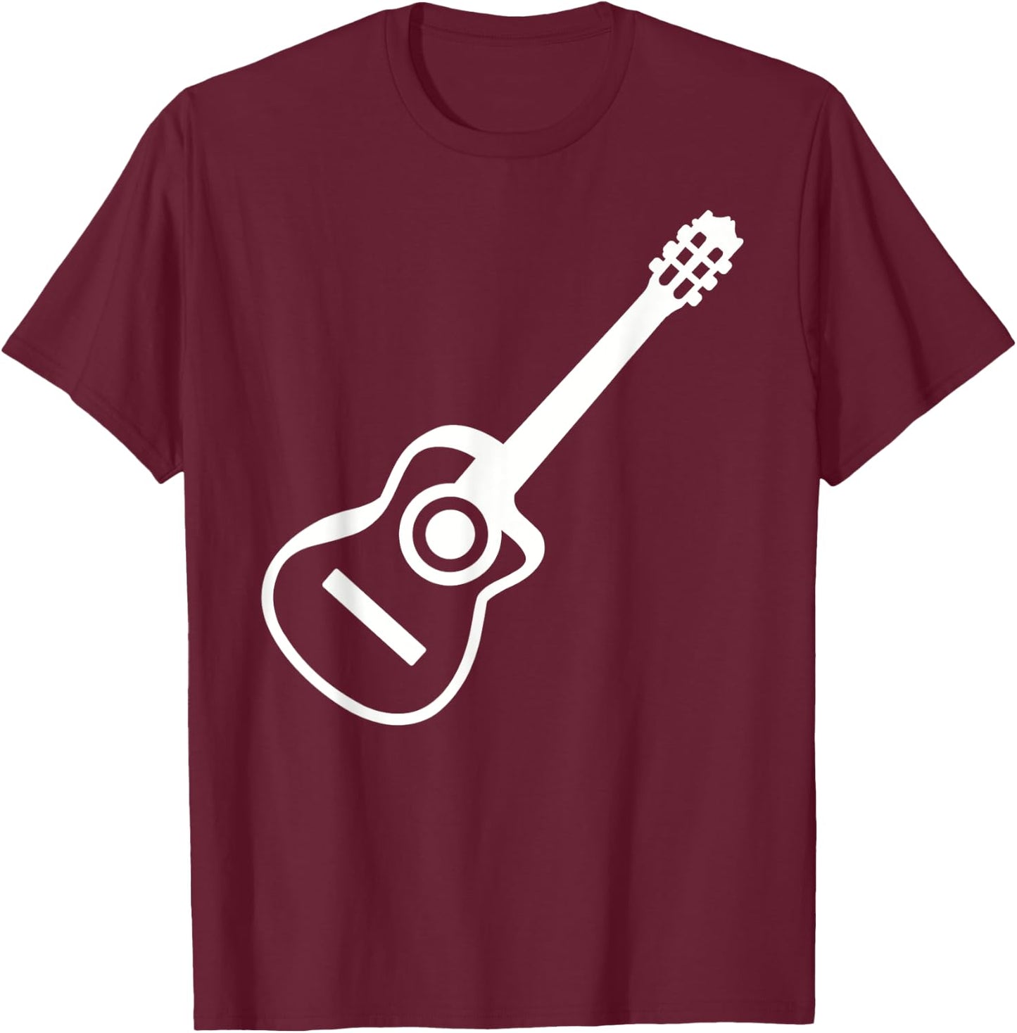 Acoustic guitar T-Shirt - T-Shirt | Maroon
