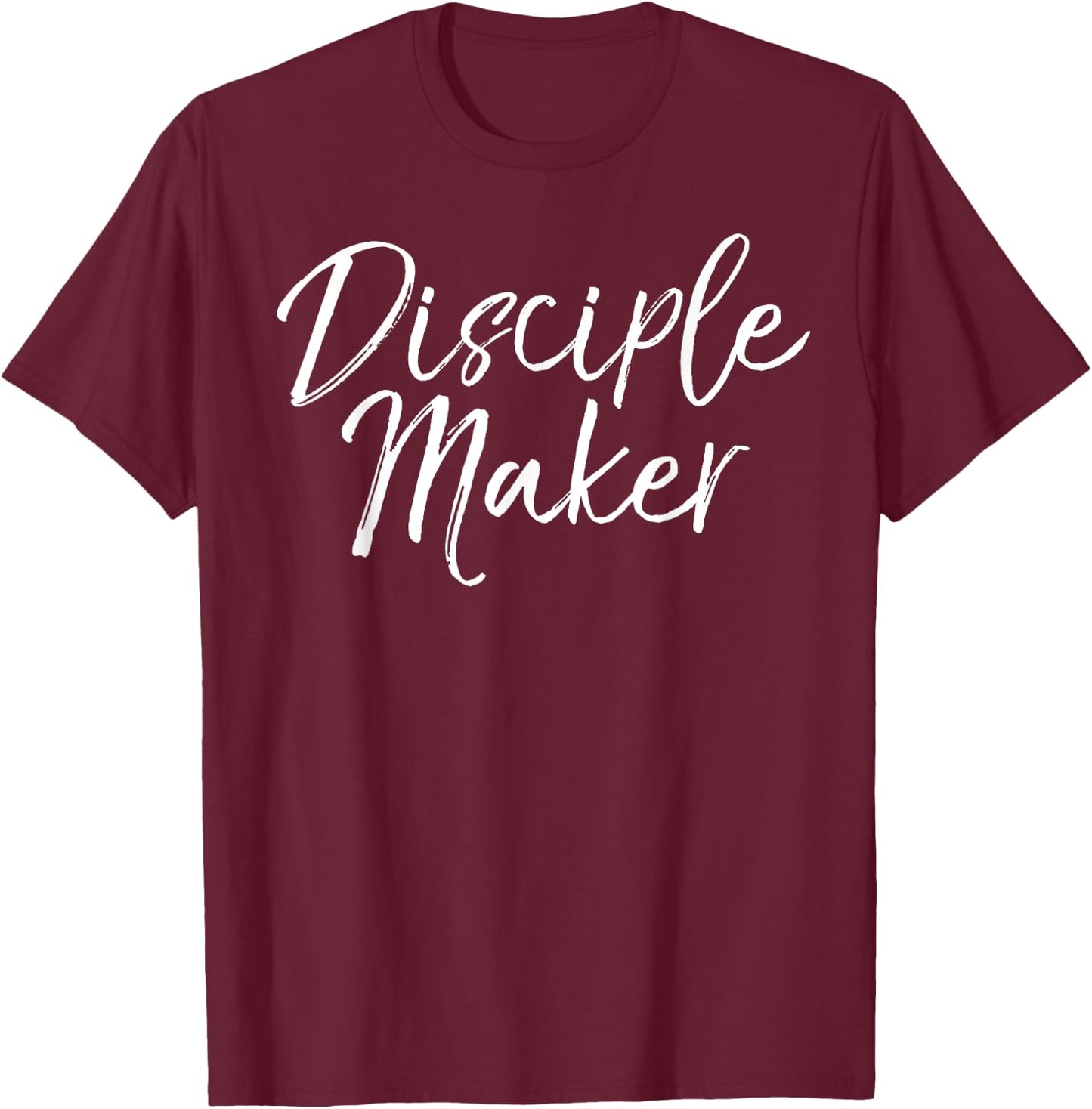 Disciple Maker Shirt Matthew 28 Christian Discipleship T-Shirt - T-Shirt | Maroon