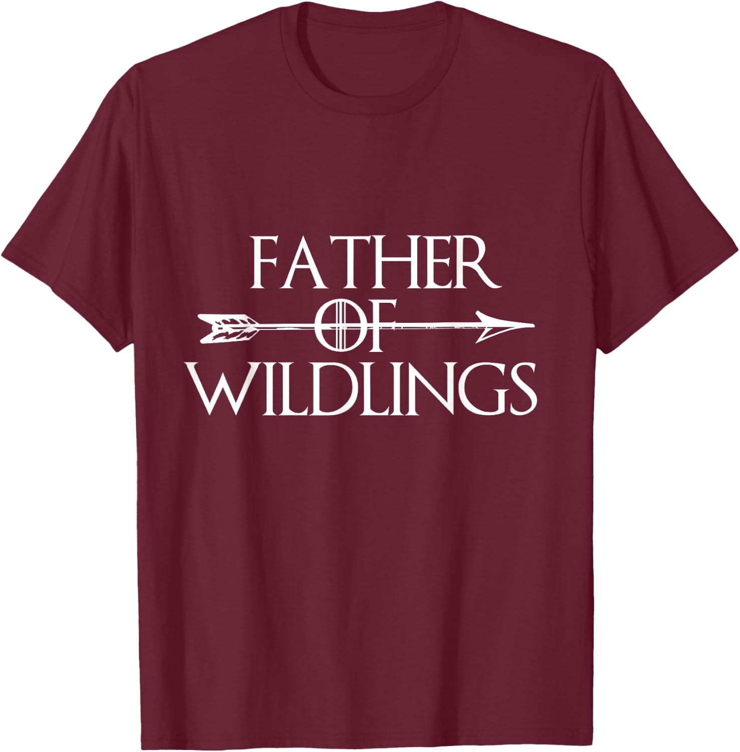 Father of Wildlings Dad Gift Father's Day T-Shirt - T-Shirt | Maroon