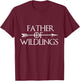 Father of Wildlings Dad Gift Father's Day T-Shirt - T-Shirt | Maroon