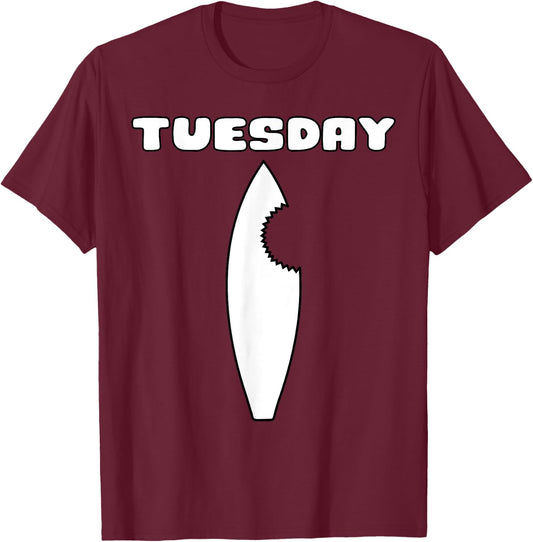 Days of the Week , Costume, Shark T-Shirt - T-Shirt | Maroon