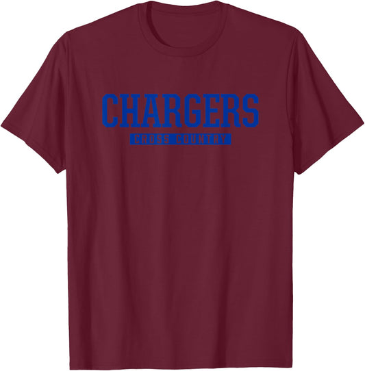 Edison Chargers Cross Country HS T-Shirt - T-Shirt | Maroon