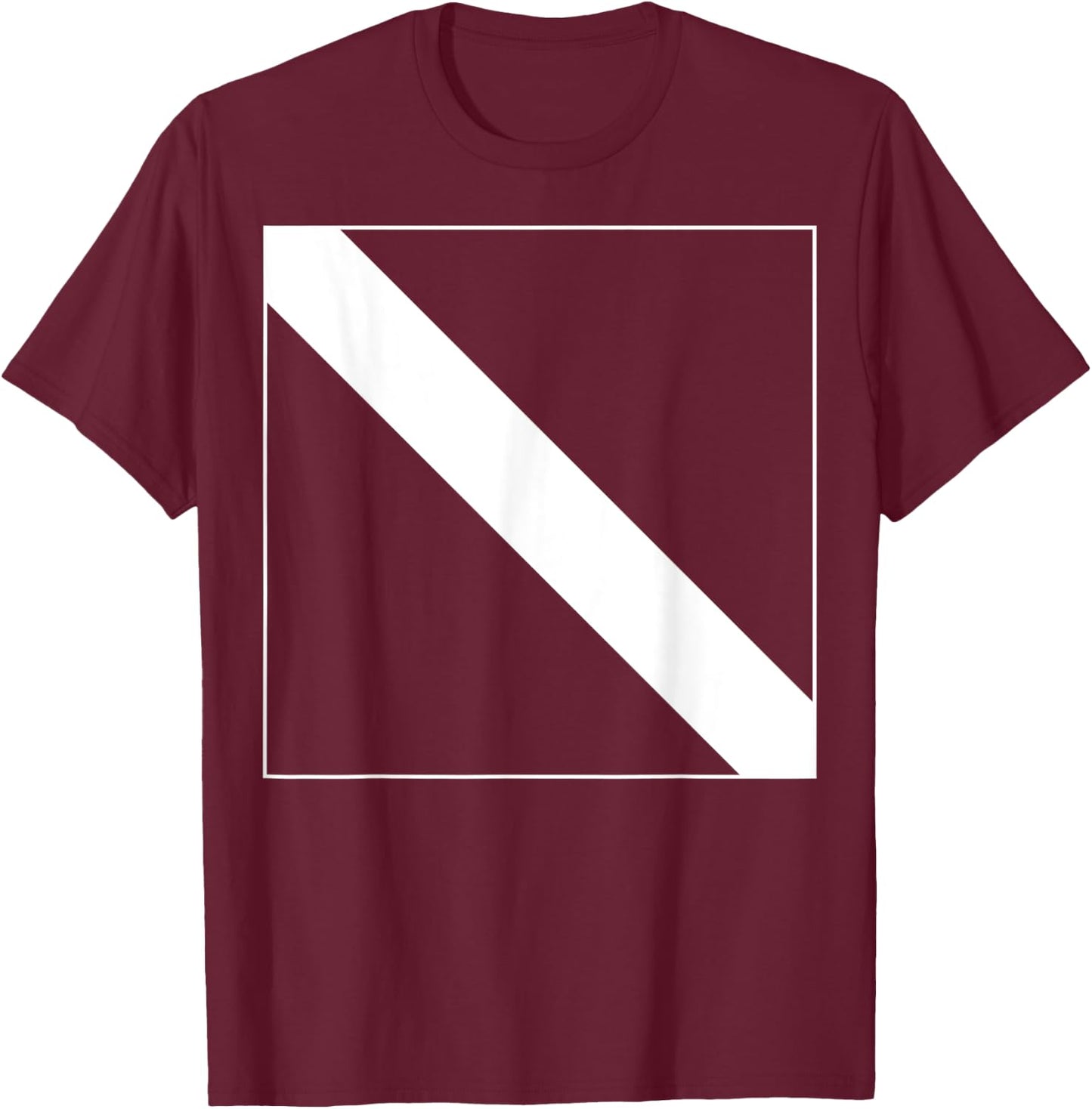 Dive Flag Scuba Diving T-Shirt - T-Shirt | Maroon