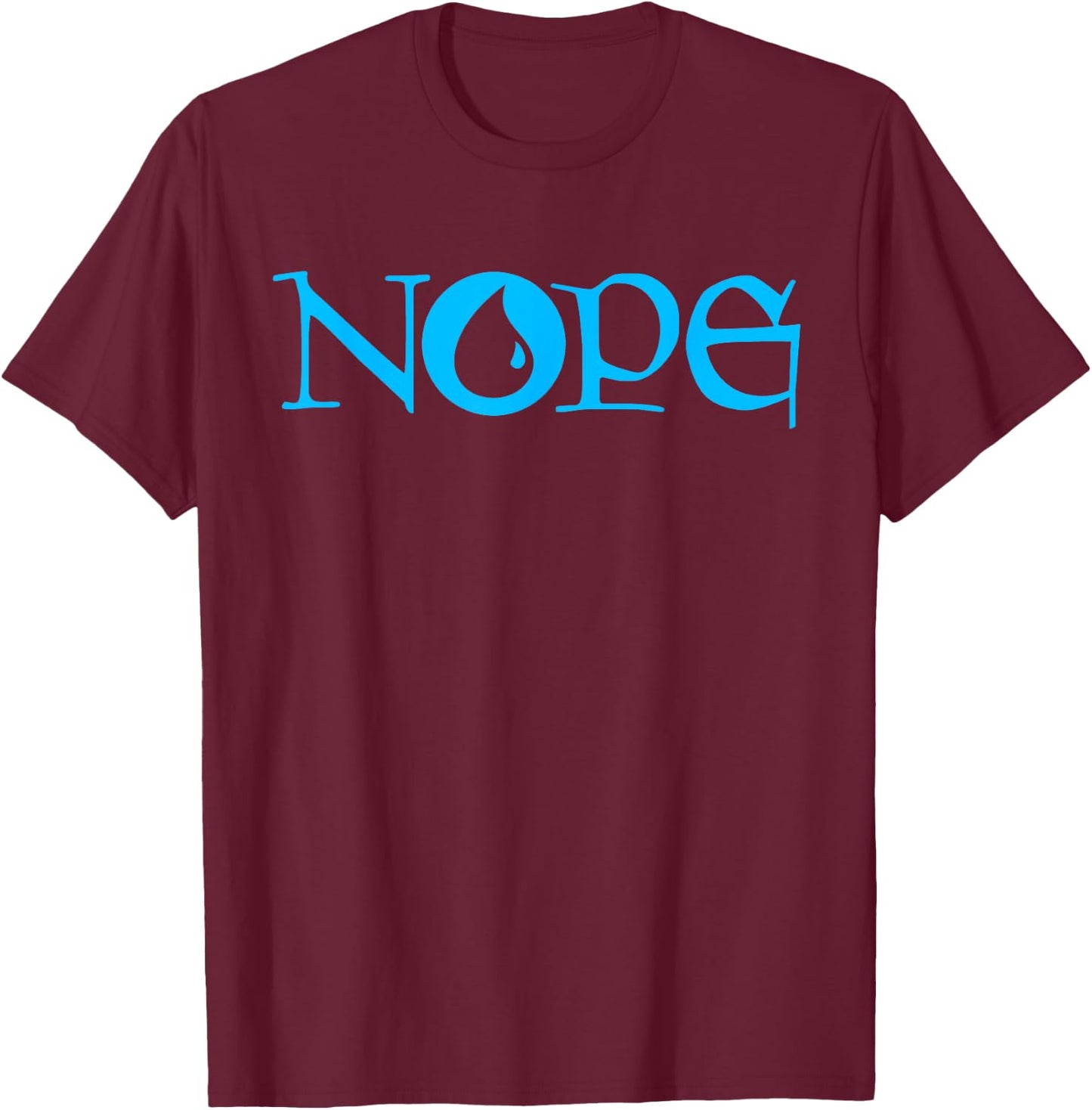 NOPE | Dark Blue Magic | Island Mana Symbol T-Shirt - T-Shirt | Maroon