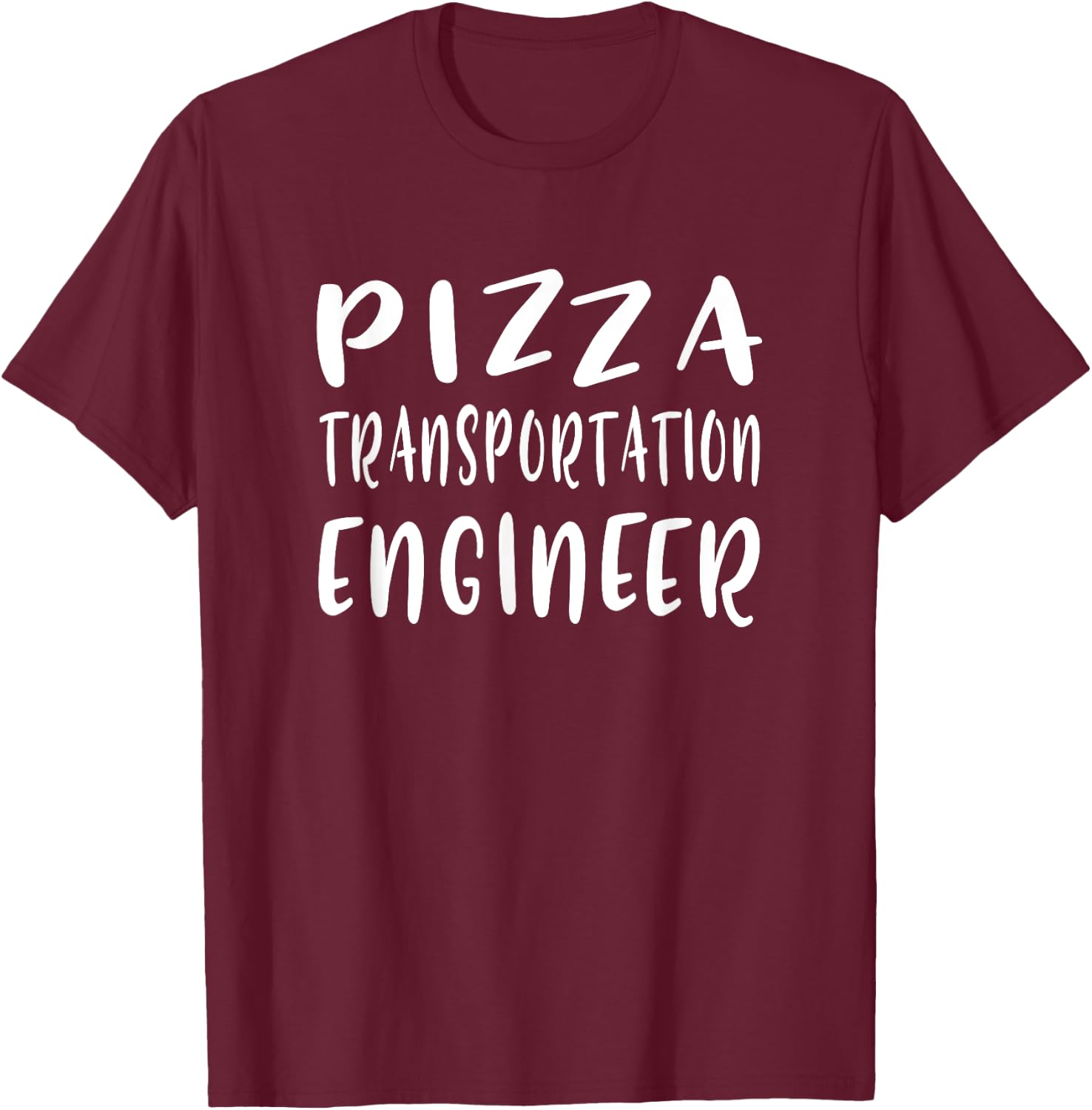 Funny Pizza Delivery Guy T-Shirt - T-Shirt | Maroon