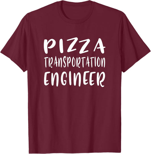 Funny Pizza Delivery Guy T-Shirt - T-Shirt | Maroon