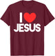 I love Jesus T-Shirt - T-Shirt | Maroon