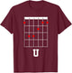 F U Funny Guitar Chord For Guitarists T-Shirt - T-Shirt | Maroon