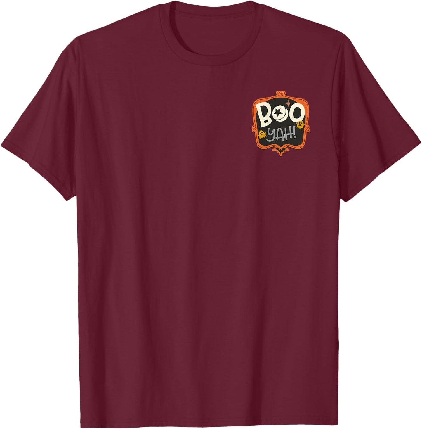 Disney - Boo Yah With Mickey Mouse Halloween T-Shirt - T-Shirt | Maroon