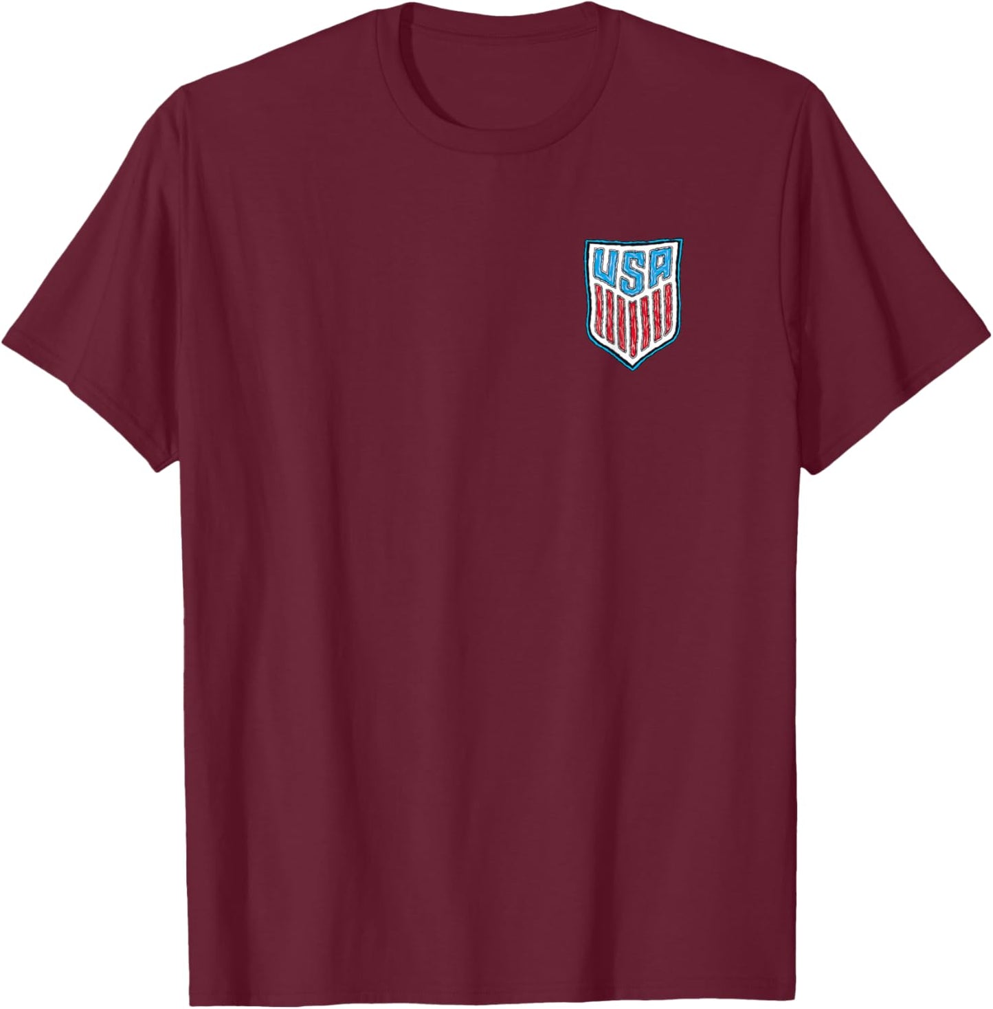 United States Soccer Spiral Goal USMNT Officially Licensed T-Shirt - T-Shirt | Maroon