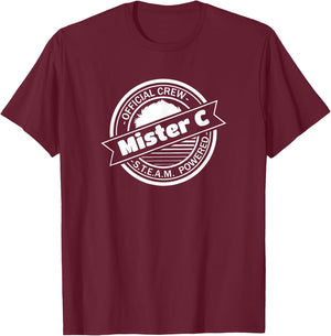 Mister C Official Crew STEAM Powered education T-Shirt - T-Shirt | Maroon