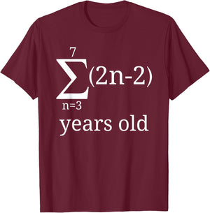 Funny Geeky Math Shirt-40th Birthday 40 Years Old Math Lover T-Shirt - T-Shirt | Maroon