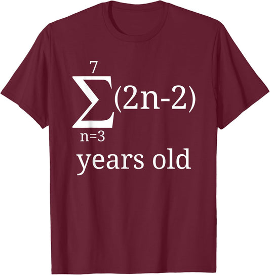 Funny Geeky Math Shirt-40th Birthday 40 Years Old Math Lover T-Shirt - T-Shirt | Maroon