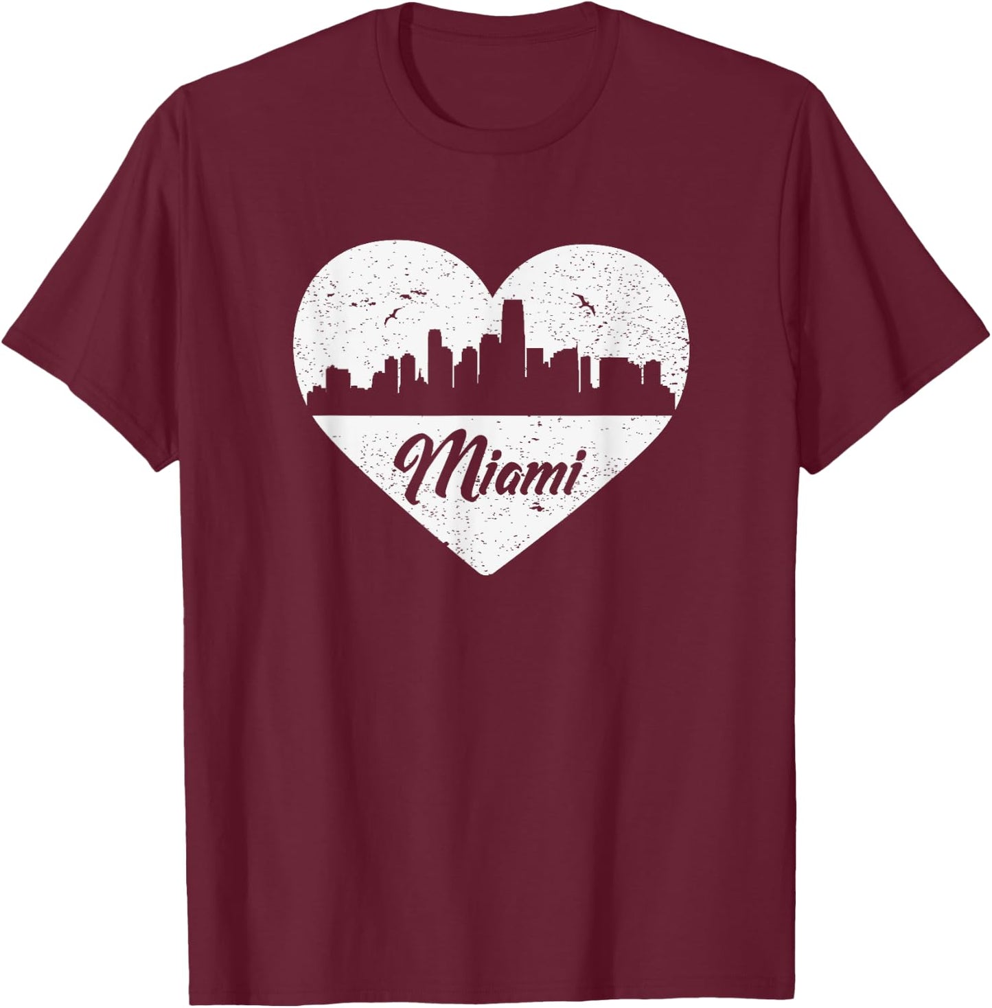 I Love Miami - Miami Shirt Gift Miami Travel T-Shirt - T-Shirt | Maroon