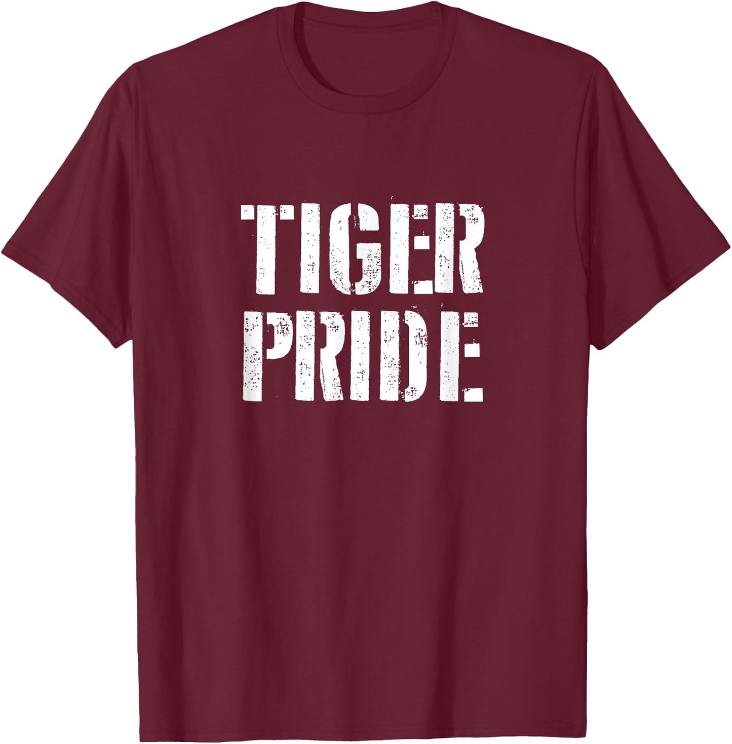 Tiger Pride T Shirt for any Sports Fan School Spirit Shirt T-Shirt - T-Shirt | Maroon