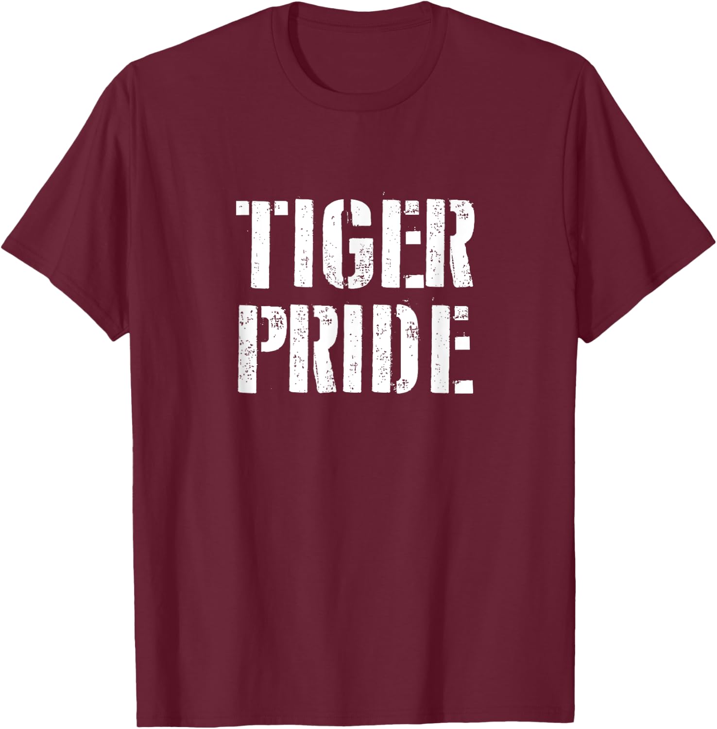 Tiger Pride T Shirt for any Sports Fan School Spirit Shirt T-Shirt - T-Shirt | Maroon