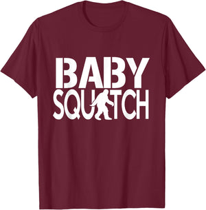 Baby Squatch Shirt Sasquatch Bigfoot T-Shirt - T-Shirt | Maroon